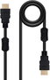 Nanocable Cable HDMI V1.4 de 10m Negro con Ferrita y Oro 24K
